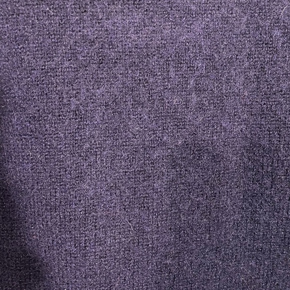 90s Fisherman Guernsey Knit Wool Sweater Channel Jumper Vintage BRITAIN Purple M - Picture 8 of 10